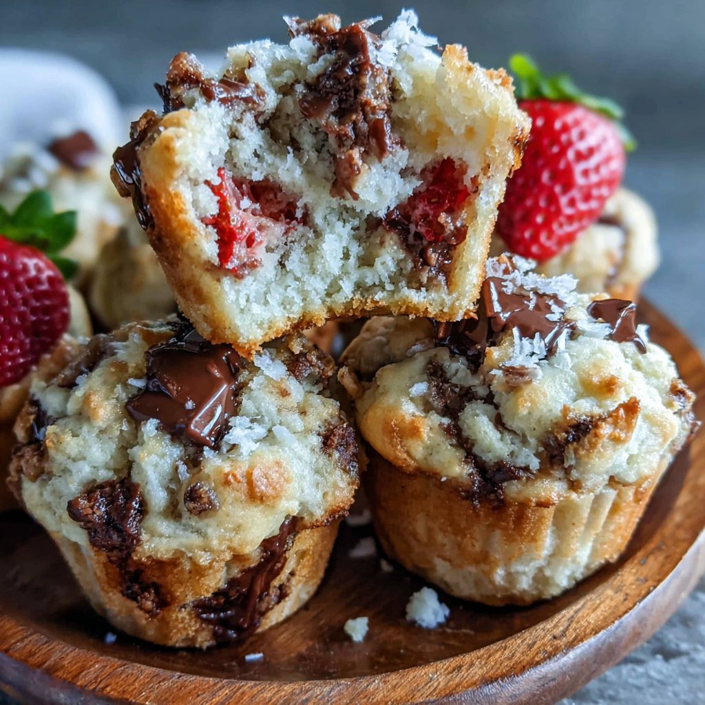Strawberry Chocolate Chip Muffins
