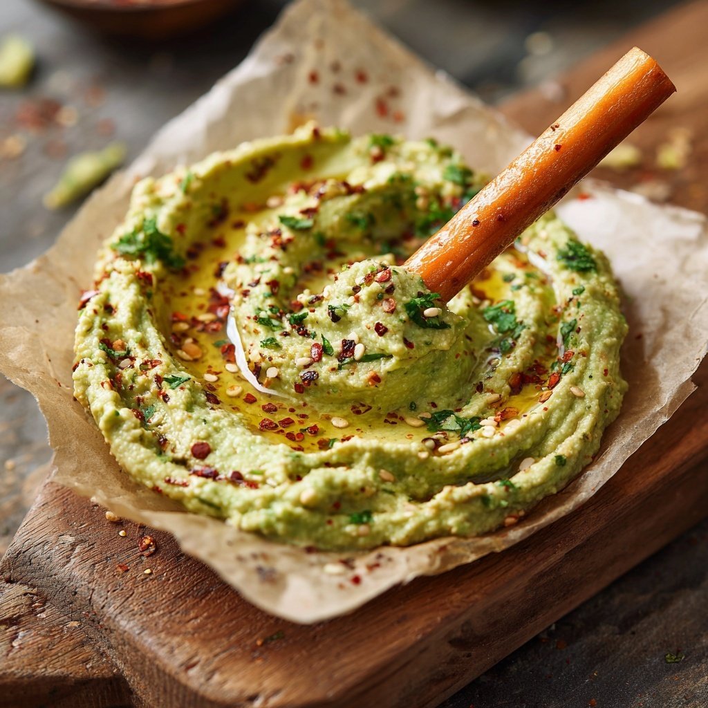 Spicy Avocado Hummus Dippers