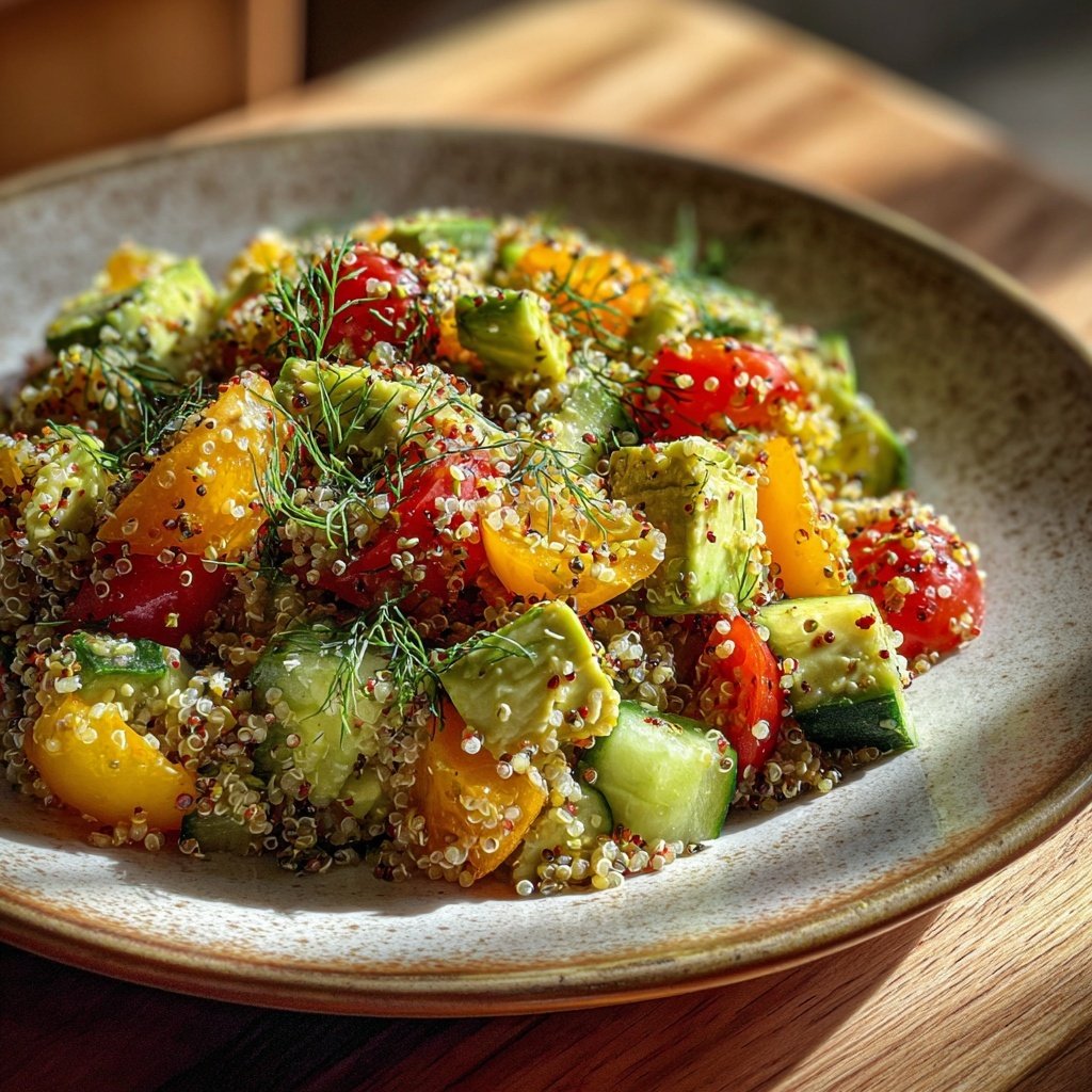 Healthy Avocado Quinoa Salad