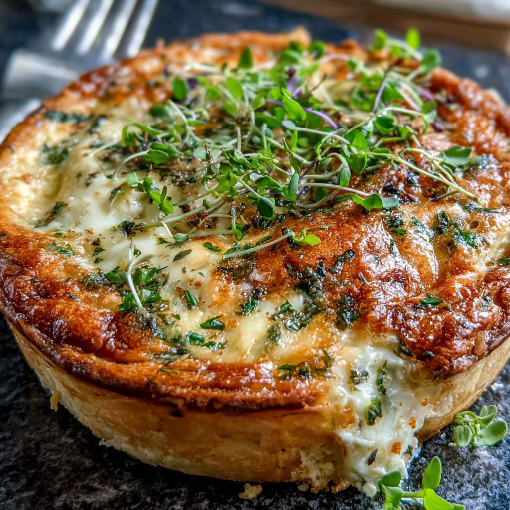 Spring Herb and Cheese Quiche