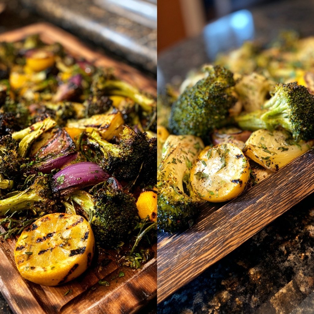 Healthy Lemon Herb Grilled Veggies
