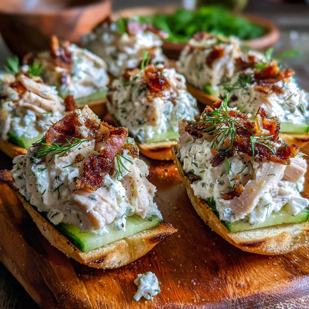 Turkey Cucumber Snack Boats
